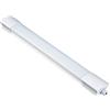 Electraline 65060 Barra luminosa LED da esterno, plafoniera da giardino 20W 1800 Lumen luce naturale impermeabile IP65 lunga 60 cm - Tubo led per giardino, loggia, esterno, muro esterno