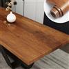 Yenhome Carta Pellicola Adesiva per Mobili Legno Marrone Impermeabile 60x500cm Carta da Parati Rivestire Marrone Pellicola Adesiva Effetto Legno per Tavolo Cucina Credenza Armadio Scrivania