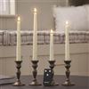 Lights4fun TruGlow, 4 candele a LED ad altezza mista, con telecomando