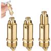 Zerquell 3 Pezzi Bullone Valvole Pop Up in Ottone, Lavabi Pop Up Click Clack, Elemento a Molla di Compressione, Tappo di Scarico per Lavandini, Vasca da Bagno, del Bacino