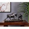 JXCBXJ Statua di toro e orso,Decorazione da tavolo astratta in resina, decorazione del mercato azionario,Un regalo per gestori di investimenti e investitori.