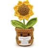 MLZTINGR Pocket Hug Positive Girasole, creativo in lana di girasole, regalo di coraggio, recupero rapido, portafortuna