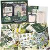 Irayin Set di Accessori per Scrapbook Vintage, 125 Pezzi Estetici Bullet Junk Journaling con Griglia A6, Album da Viaggio, Regalo Fai da te per Ragazze e Donne (Verde)