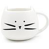 Cisixin 300ml Gatto Ceramica Carina Coppa, Tazza da caffè in Ceramica, innovativi Modello Cup(Bianco)