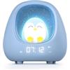 Bigben Sveglia con Luce per Bambini Pinguino, Luminosa e Musicale, Suoni Rassicuranti e Suoni Bianchi, Luce Regolabile al Tocco, Timer e Batteria Ricaricabile USB-C, per Ragazze e Ragazzi