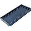 KtbeYTi Rettangolo Vassoio da Bagno, Vassoio Portaoggetti in Ceramica, Vassoio Decorativo Bagno, per Ingresso Comò Piatto Portachiavi Anelli Gioielli, 20x10 cm Jazz Blu