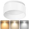 KYOTECH Faretti led Soffitto Moduli LED Sostituibili,Faretto Led Interno Dimmerabile,Regolabile 3000K/4000K/6500K,Faretti Led da Incasso per Cartongesso, 4.9W 500LM,Diametro Foro 65-68mm