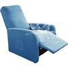Highdi Copripoltrona Relax Reclinabile 1 Posto, Elasticizzata Universale Fodere per Poltrona Relax con 1 Tasche, Copridivano Reclinabile Elettrica Antigraffio Anti-Animali