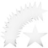 QUARKZMAN 80pz Stelle Argento Ritagli Cartoncino Doppia Faccia Decorazione Stelle per Parete Aula Forniture Festa Notte del Cinema, 6 Pollici