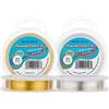 BENECREAT 120m 0.4mm Filo di Rame Oro e Argento Cavo Metallico Filo per Gioielli Artigianale Calibro 26, 60m / Rotolo, 2 Rotoli