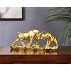 JXCBXJ Statua di toro e orso,Decorazione da tavolo astratta in resina, decorazione del mercato azionario,Un regalo per gestori di investimenti e investitori.