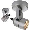 SLV SPOT 79 lampada a parete/soffitto, QPAR51, grigio argento, 230V, GU10 max. 50W