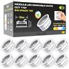 CLAR - Faretti LED Soffitto Interno, Modulo LED Ultra Slim Dimmerabile 6W, Selettore di Tonalità, Orientabile 110° (Pack 10)
