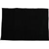 MSV - Tappetino da bagno in microfibra di ciniglia - Pelo lungo, antiscivolo - Comodo anello per appenderlo - Comfort e igiene ottimizzati - Nero - Singolo - 60x90 cm