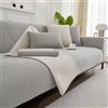 Bettschlange Copridivano impermeabile - Copridivano universale forma L/U, copridivano antiscivolo 2 3 4 posti,Y-Grigio chiaro,70 x 120 cm