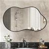 Fahomiss Specchio Da Parete Irregolare, Specchio Decorativo Asimmetrico con Cornice in Lega Di Alluminio Qualità Aeronautica per Bagno, Camera Da Letto, Soggiorno, Ingresso