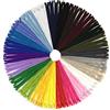 DOITEM 72 cerniere in nylon, 24 colori, lunghezza 30 cm, larghezza 2,5 cm, per vestiti, borse, matite