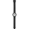HIP HOP Orologio Solo Tempo Black Tie, Unisex, Completamente Nero con Quadrante Bianco e Numeri Ben Visibili, Cinturino Morbido in Silicone Resistente all'Acqua HWU0636