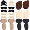 OPVYAEU 10 Pezzi Cuscinetti per Piedi per Tacchi,Invisibile Spugna Tacchi Inserti per Donna Scarpe con Tacco Alto Cuscino per Scarpe Antiscivolo Imbottiture per Calzature, Nero, Beige