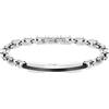 LOTUS STYLE Bracciale Uomo Acciaio Inossidabile 316L - Design Sofisticato, Confortevole e Resistente all'Acqua - Argento 206 mm LS1966-2/2 - Idea Regalo