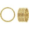 DelPia, Anello Multifila 2begold in Oro 18kt e Argento Sterling 925 (Yellow, misura 15)