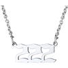 FindChic Collana con Numero Angelico Ciondolo con Numero dell'Angelo 000-999, Collana in Acciaio Inossidabile da Donna Regalo per Ragazza