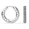 LeCalla Orecchini a cerchio Huggie, in argento Sterling, per donne e ragazze, 22mm, Argento sterling, Non pietra preziosa