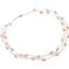 Treasure Bay Elegante collana di perle d'acqua dolce naturali per donne e ragazze, Misura unica, Perla, Perla