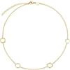 Breil, Collezione New Tetra, Collana Donna in Acciaio Lucido IP Gold, con 4 Elementi Geometrici Iconici e Pratica Chiusura a Moschettone, Lunghezza 45 cm, Gold, Gioielli Donna e Ragazza