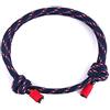 ZENSE - Bracciale marino regolabile da uomo con cordoncino blu ZB0339