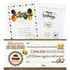 KAÏDENSÏ Idea Regalo Compleanno Originale 60 Anni - Biglietto Auguri Assegno Del 60Enne - Maxi Biglietti d'Auguri Originali - Idee Regali Uomo Originali - Gadget Scherzi Biglietti Divertenti per Lui