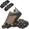 SZCLKJGS Ramponi per scarpe, tacchetti da ghiaccio per stivali con 7 punte per scarpe, tacchetti da neve antiscivolo, pinze per scarpe da ghiaccio, tacchetti da trazione per camminata, catene per scarpe per