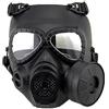 JOYASUS HaoYK, finta maschera antigas M04, con ventilatore Turbo, attrezzo di protezione per airsoft e paintball, Black - Portachiavi incluso