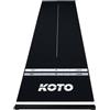 KOTO darts KOTO - Tappeto Oche Checkout Dart Nero 285 x 80cm, Indicatore Punteggio, Antiscivolo, Tappeto, Protegge Pavimento e Freccette