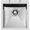 Foster 1205 050 Lavello da Incasso 1 Vasca Monovasca 479 x 510 mm sopratop - filotop Serie Quadra Acciaio Inox 1205050