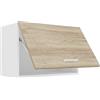 VCM Armadio da cucina larghezza 60 cm armadio pieghevole pensile cucina mobili cucina Esilo bianco/rovere Sonoma