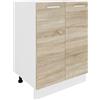 VCM Armadio da cucina | Dimensioni ca. 82 x 60 x P 46 cm | Mobile base con due ante girevoli | Mobili da cucina - Esilo