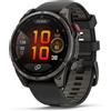 Garmin Garmin Fenix 8 pro lte amoled sapphire grigio carbon cinturino nero