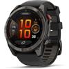 Garmin Garmin Fenix 8x pro lte amoled sapphire carbon cinturino nero