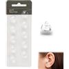 XiDeShop Set di 10 cupole di ricambio 8 mm per apparecchi acustici in silicone morbido, accessori confortevoli e durevoli per migliore esperienza uditiva, anti-rumore, uso a lungo termine