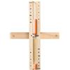 Visnreaen Clessidra per sauna, 15 minuti, in 100% legno naturale, elegante orologio da sauna con sabbia ultra fine