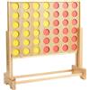 THE TWIDDLERS - Gioco da Giardino Gigante 4 di Fila all'aperto con Borsa Portatile, Gioco in Legno Quattro in Fila per Bambini e Adulti - Altezza Regolabile Fino a 2,6ft / 82cm