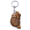 H-Customs Pendente portachiavi realizzato a mano in legno nobile di agitazione