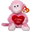 TY Beanie Baby Cherubino - Scimmia rosa di San Valentino - 15,2 cm