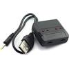 YUNIQUE GREEN-CLEAN-POWER - Caricabatterie USB 1 a 4 Universale per Drone | Compatibile con Hubsan, Wltoys, UDI, JXD, Syma, Holy Stone | Nero, Plastica | Ideale per Batterie Lipo 3.7V
