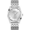 Guess Tate GW0895G1 - Orologio da polso analogico al quarzo, in acciaio inox, 42 mm, cinturino in acciaio inox, colore: argento, 5 bar, lancette luminose