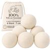 Bonison Palline per asciugatrici, 6 pezzi, 7 cm, per asciugatrici, lana di pecora, 100% naturale, senza sostanze chimiche, riutilizzabili, antistatiche, riducono i tempi di asciugatura e asciugatura