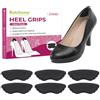 Bukihome Proteggi tallone per scarpe da donna - Bukihome 3 paia di morbidi cuscinetti per scarpe per prevenire le vesciche, alleviare il dolore, migliorare la calzata delle scarpe, comodi, antiscivolo (beige)