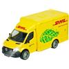 Majorette - Grand Series Mercedes-Benz Sprinter DHL, furgone in Scala 1:43 con Luci e Suoni, 12,5 cm, 213742000, dai 3 anni