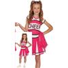 FIESTAS GUIRCA Costume da cheerleader rosa per bambina - uniforme da cheerleader rosa - costumi per bambini bambina